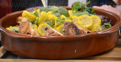 Roasted-Chicken Sweet Corn and Harissa
