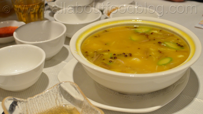 Superior Seafood in Thick Pumpkin Soup
