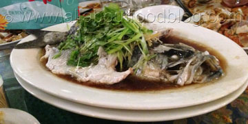 Steamed Barramundi with Ginger and Shallot