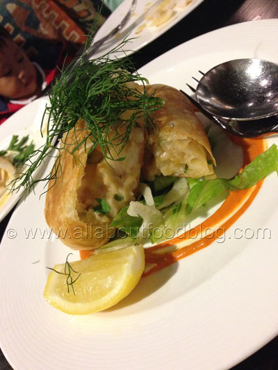 Xanthi's Seafood Filo Rolls