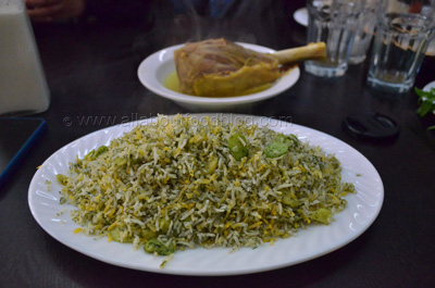 Baghali Polo from Darband Persian Restaurant