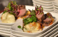 Lamb Backstrap, Cauliflower bake, and Chimmichurri rice