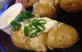 Baked Potatoes with Parmesan and Cheddar