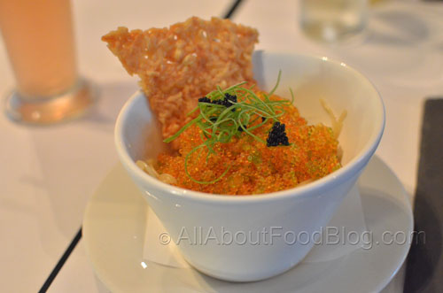 Kinoco Caviar Pasta – Angel Hair Pasta, Mushrooms, Tobico Caviar, Onion, Creamy Rice Wine Sauce