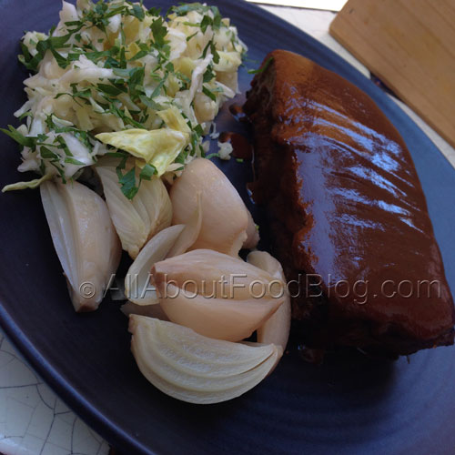 Barbacoa de costilla de res – 12 hours beef short rib, barbacoa sauce, pickled cabbage & baby onions - $32