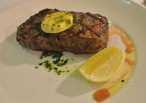 300gr Cape Grim grass fed sirloin with anchovy and parsley butter - $32