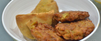 Samosa and Bhajia from Surjit's Indian