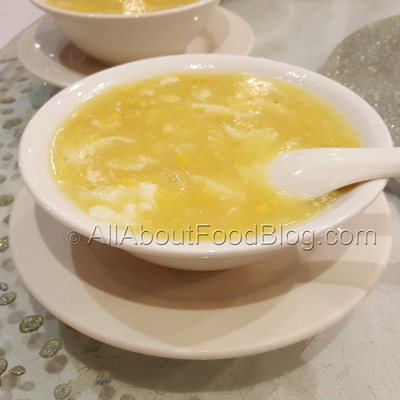 Crab Meat and Sweet Corn Soup - $7.00