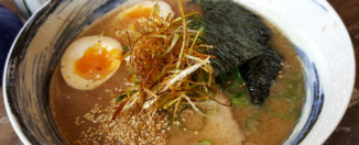 Ramen noodles in pork and fish stock with eggs, roast pork, fried shallots – $15.00 - from Ryo's Noodles Bondi Junction