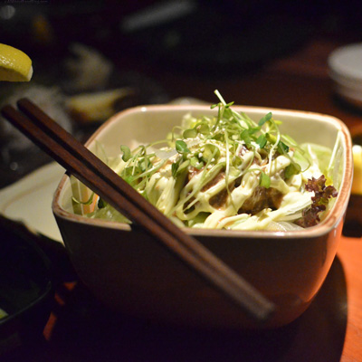 Maguro Misodare Salad – Rp 68k – Semi-roasted tuna salad