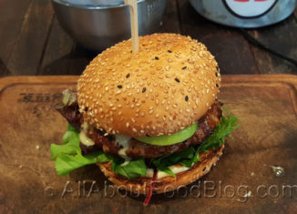 The Apple Lamb Burger from Ribs and Burgers Zetland