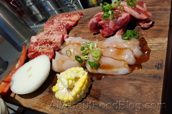 z2a meat platter from Daijobu Japanese BBQ